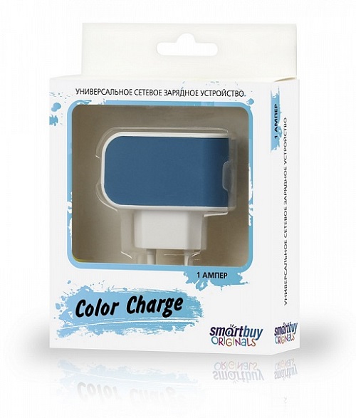 Зар уст-во сетевое Smart Buy CHARGE USB 2.1A синее 8010
