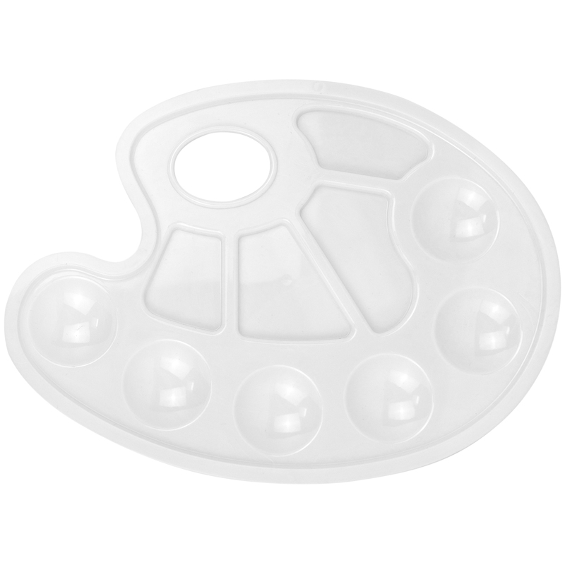 Палитра пластиковая овальная Гамма, 6 ячеек