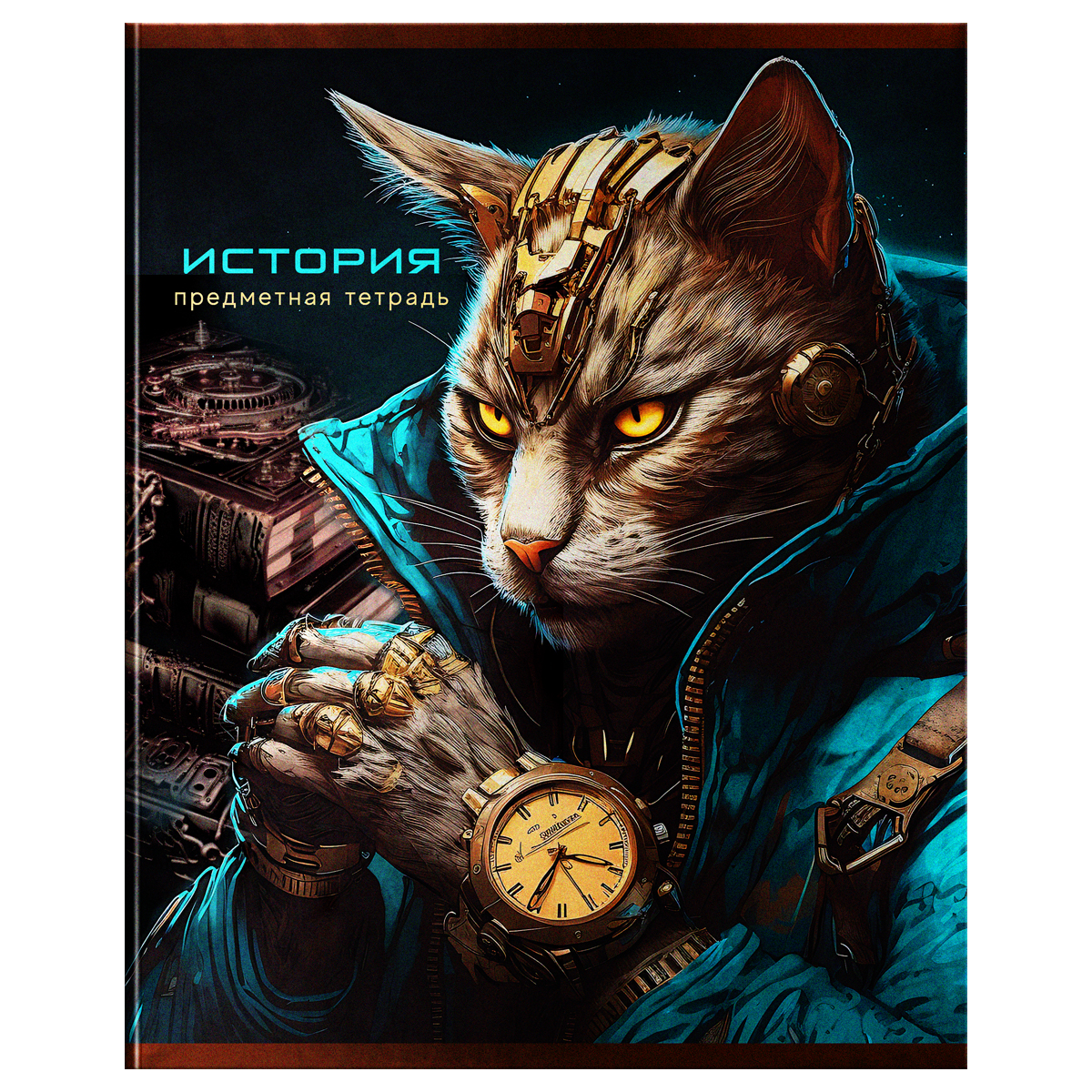 Тетрадь предметная История 48л. BG "Мир будущего" металлизированный картон