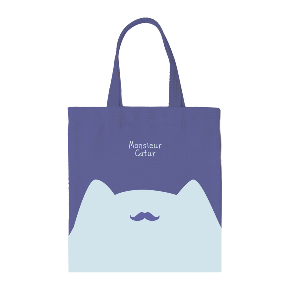 Сумка-шоппер MESHU "Monsieur", 33*40см, канвас, с карманом MS_50142