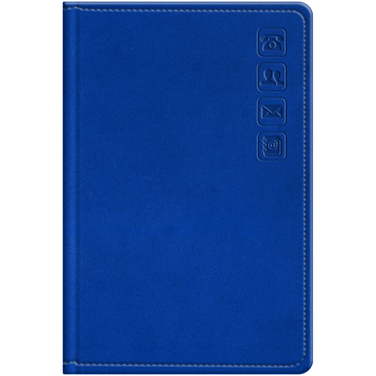 Телефонная книга А7 64л., кожзам, BG "Winner. Bright blue", с вырубкой
