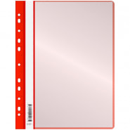 Папка 10 файлов А4 Красная с перфорацией 0,16мм OfficeSpace 