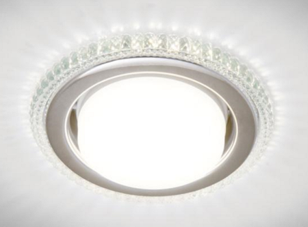 Светильник диодный декоративный CRYSTAL LED 33 GX53 CHROME, GX53, хром