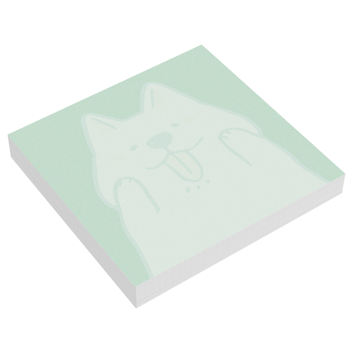 Блок для записей MESHU "Puppy", 8,5*8,5см, 100л на склейке