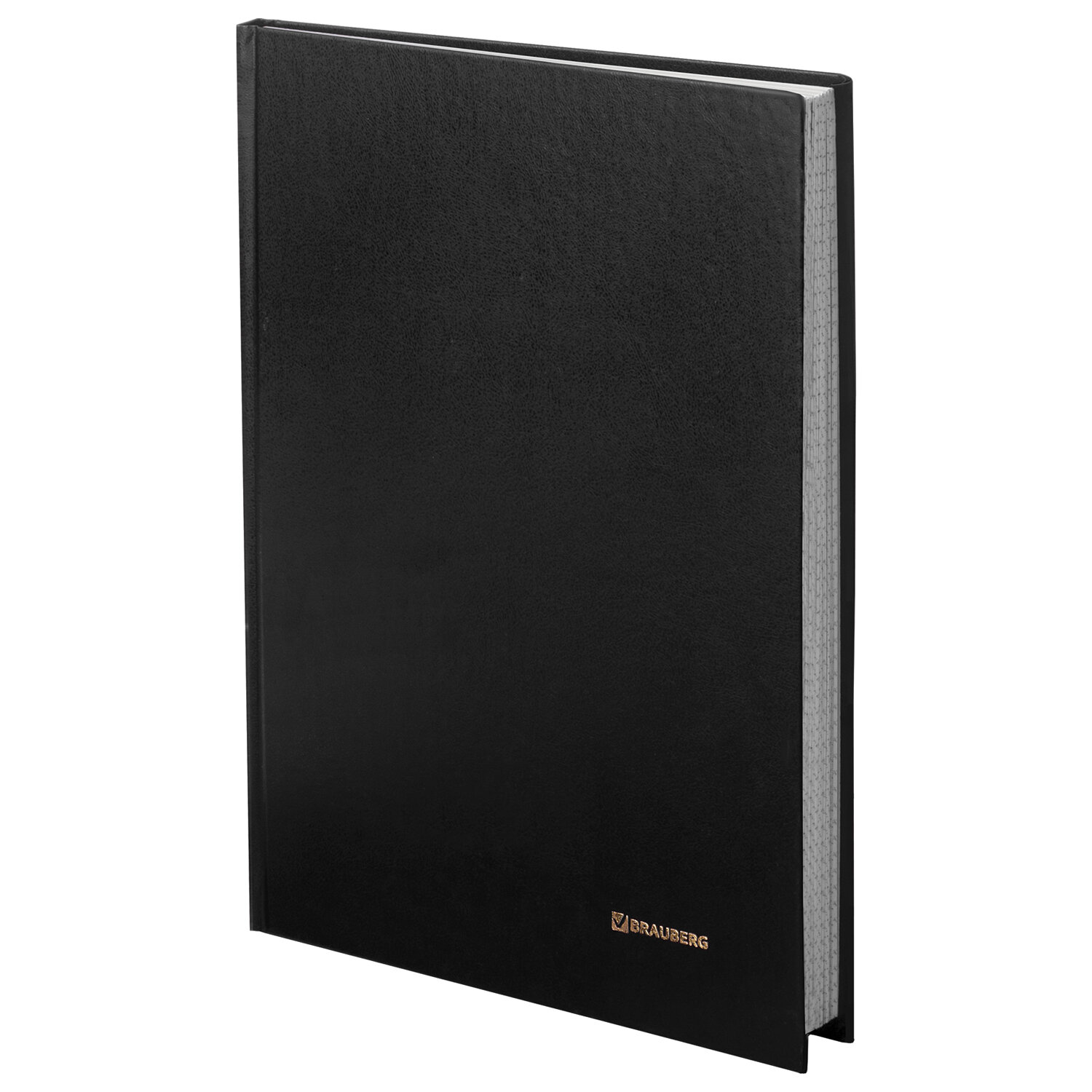 Книга учета 96 л., клетка, твердая, бумвинил, блок офсет, А4 (200х290 мм), BRAUBERG, черная