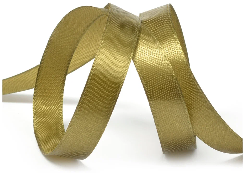 Лента атласная 1 1/2" (38мм) цв.3151 хаки IDEAL 1м/уп.27,4 м