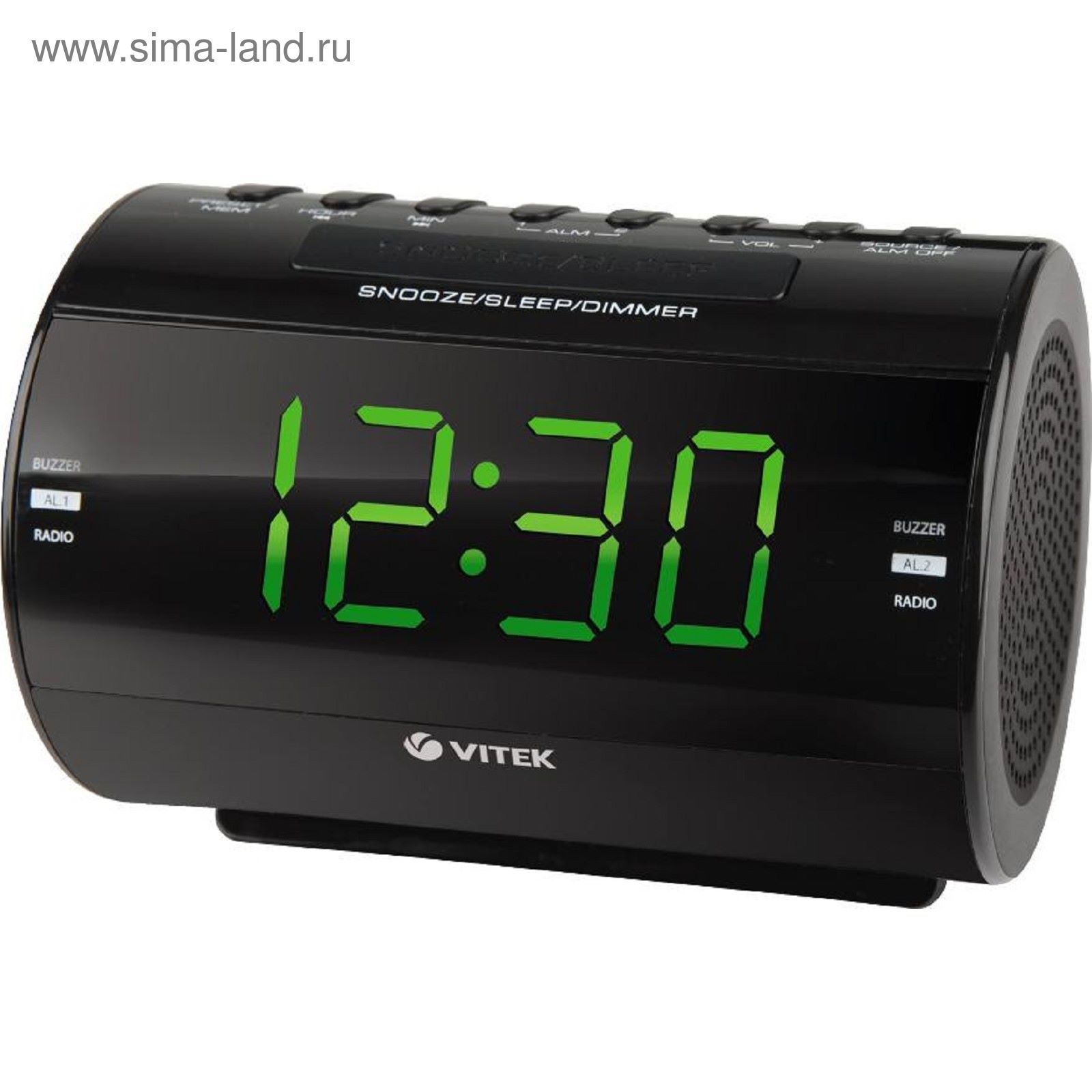 Радиочасы Vitek VT-6604 черный