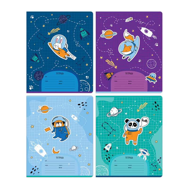 Тетрадь 24л., линия MESHU "Space adventure"