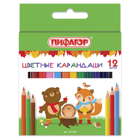 Карандаши 12цв ПИФАГОР Малыши-карандаши