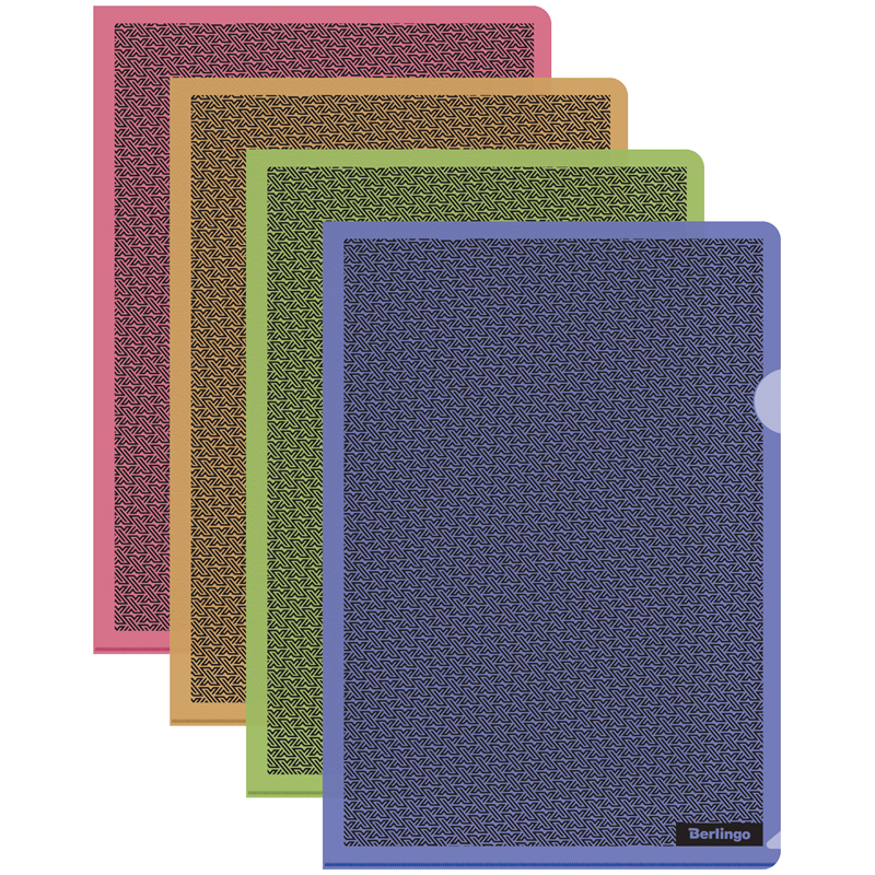 Папка-уголок А4 BERLINGO 180мкм xFILES