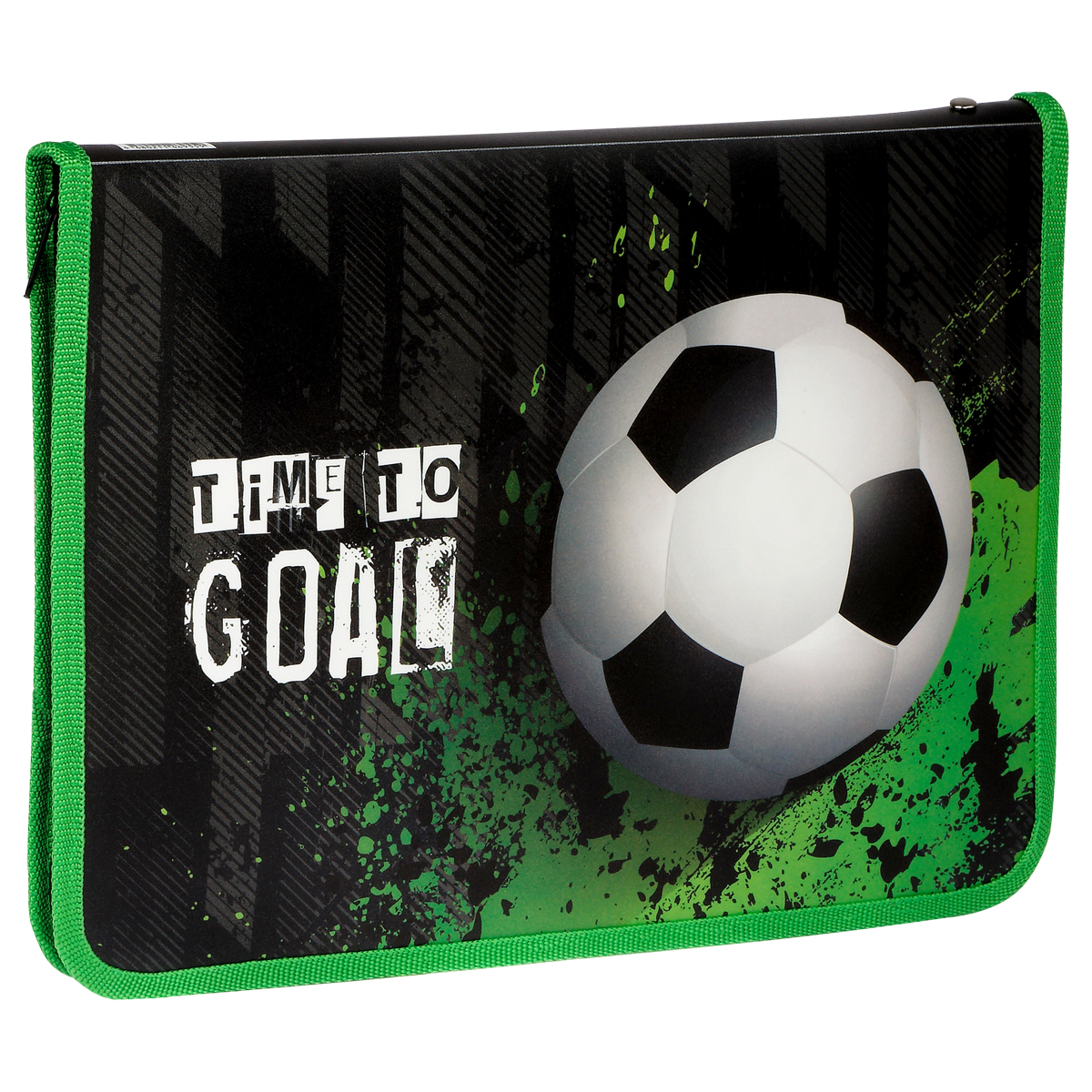 Папка для труда 1 отделение, А4, ArtSpace "Time to goal", 325*230*25мм, пластик, молния вокруг, отки