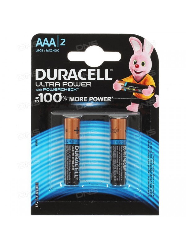 Бат Duracell Ultra Power AAA LR03 BP2/20/60