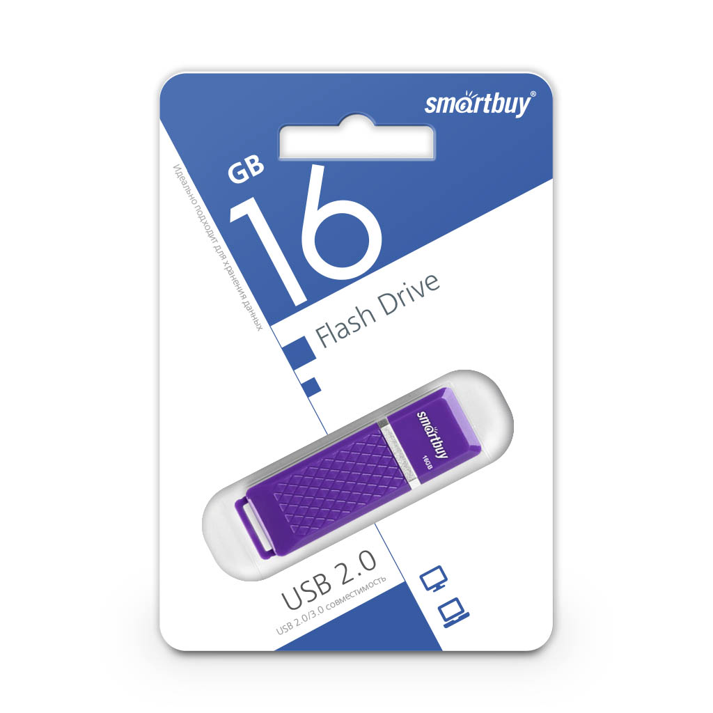 Флэш-диск Smart Buy 16Gb Quartz Violet