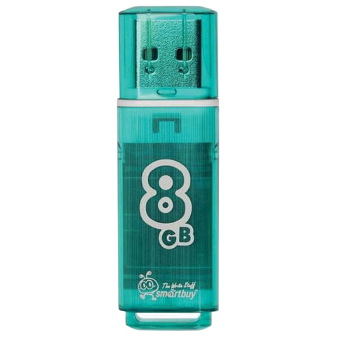 Флэш-диск Smart Buy 8Gb Glossy series Green