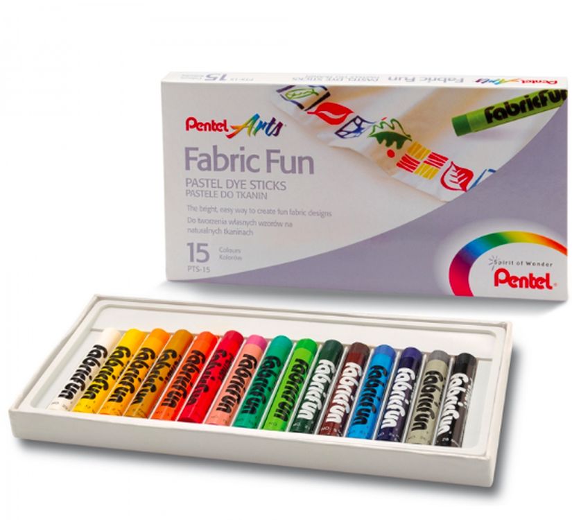 Пастель для ткани PENTEL FabricFun 15цв