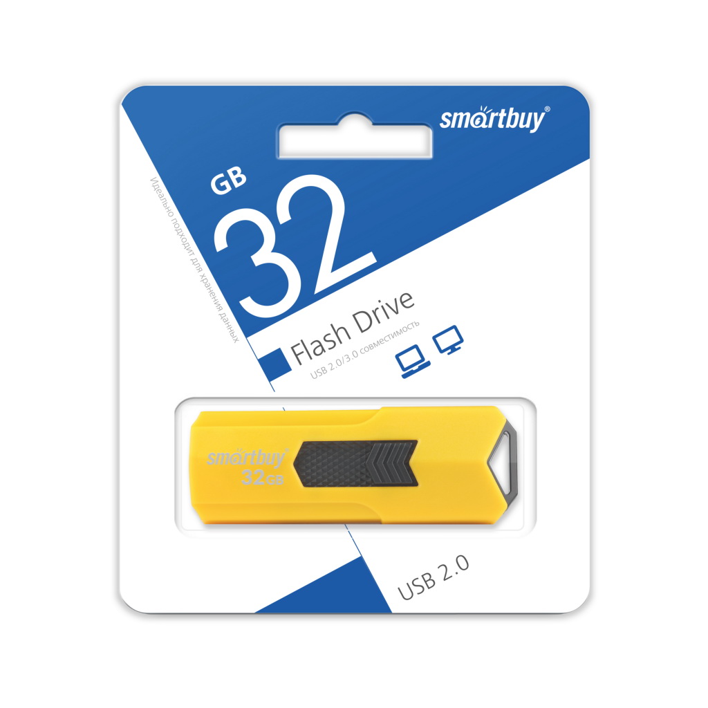 Флэш-диск Smart Buy 32Gb STREAM Yellow