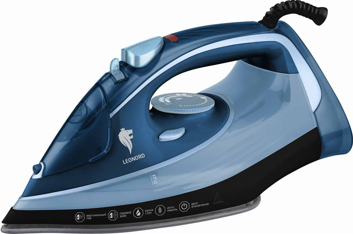 Утюг Leonord LE-1808 синий (3200Вт, пар, спрей, паровой удар, керам подошва)