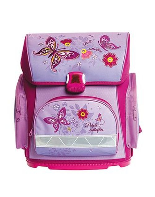 Ранец HATBER Optimum VIOLET BUTTERFLY 1отд 3карм 37*30*17см