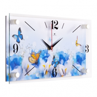 Часы настенные Бабочки в цветах 1939-012 (10) 