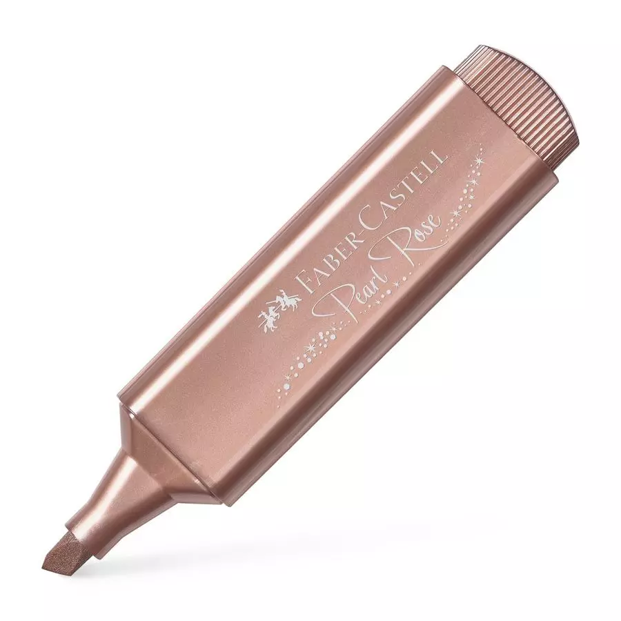 Текстовыделитель Faber-Castell "TL 46 Metallic", мерцающий розовый, 1-5 мм