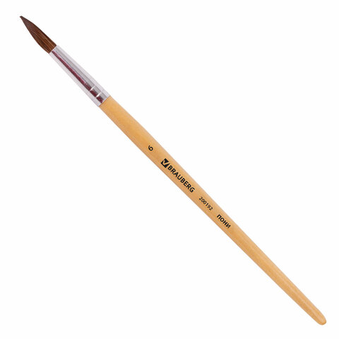 Кисть Пони круглая №6 BRAUBERG 1/30