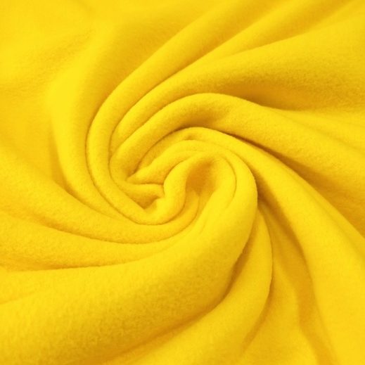 Ткань флис 2-х ст. TBY-0059-001 190 г/м² 100% ПЭ шир.150см  цв.S001 желтый 1/10