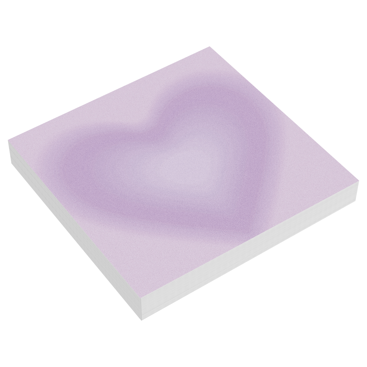 Блок для записей MESHU "Purple heart", 8,5*8,5см, 100л на склейке