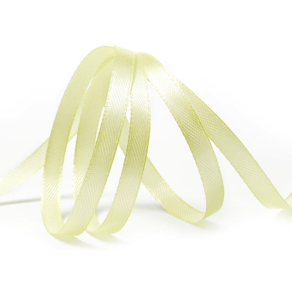 Лента атласная 1/4" (6мм) цв.3024 бл.салатовый IDEAL 1м/уп.27,4 м