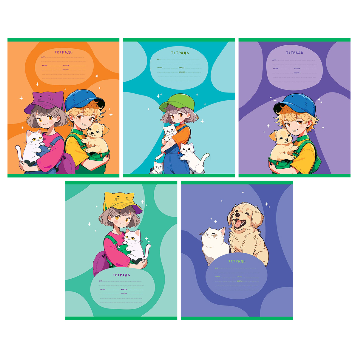 Тетрадь А5 12л лин BG "Аниме"