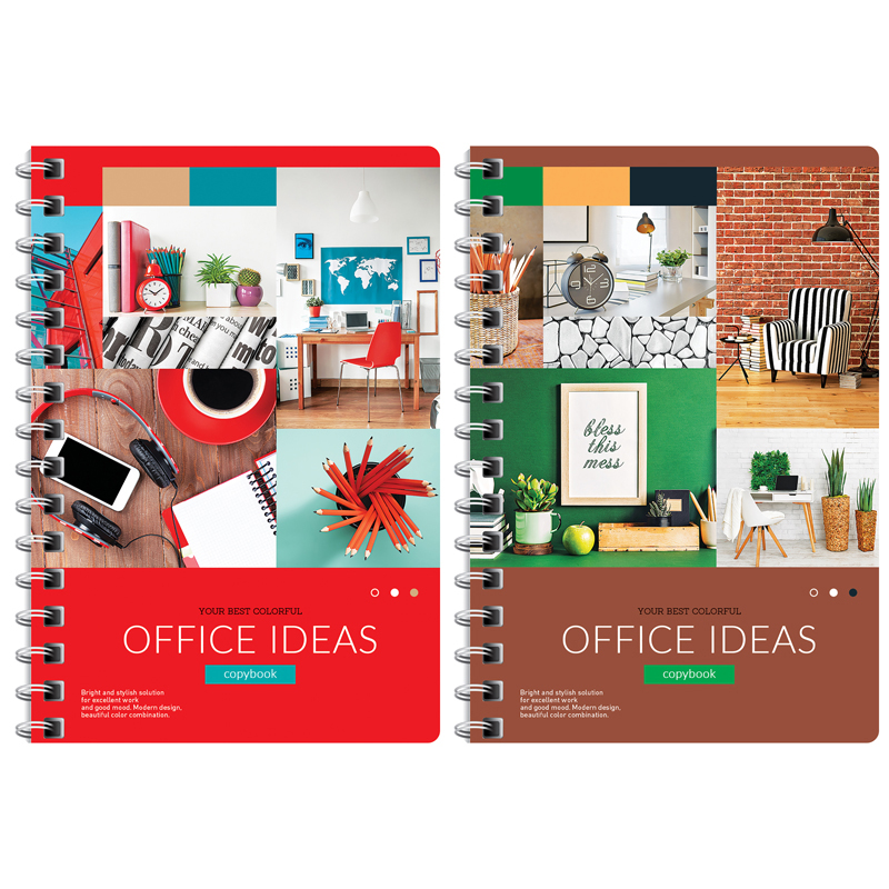 Записная книжка А6 120л. на гребне ArtSpace "Офис. Сolorful ideas"
