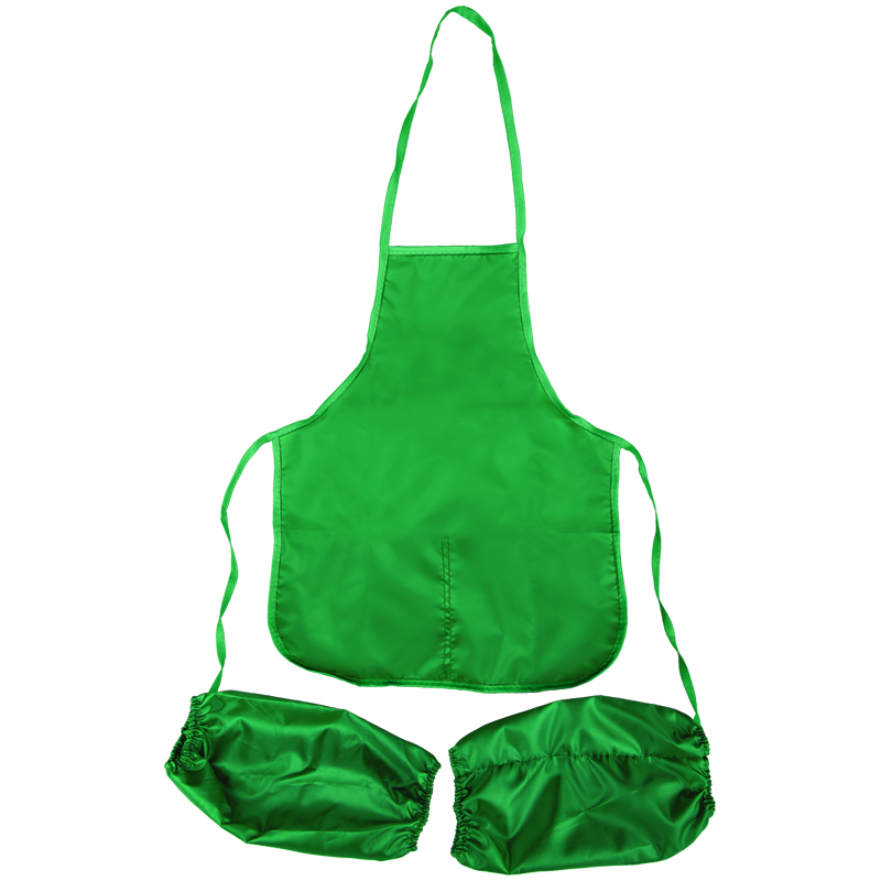 Фартук для труда с нарукавниками ArtSpace, 2 кармана, зеленый