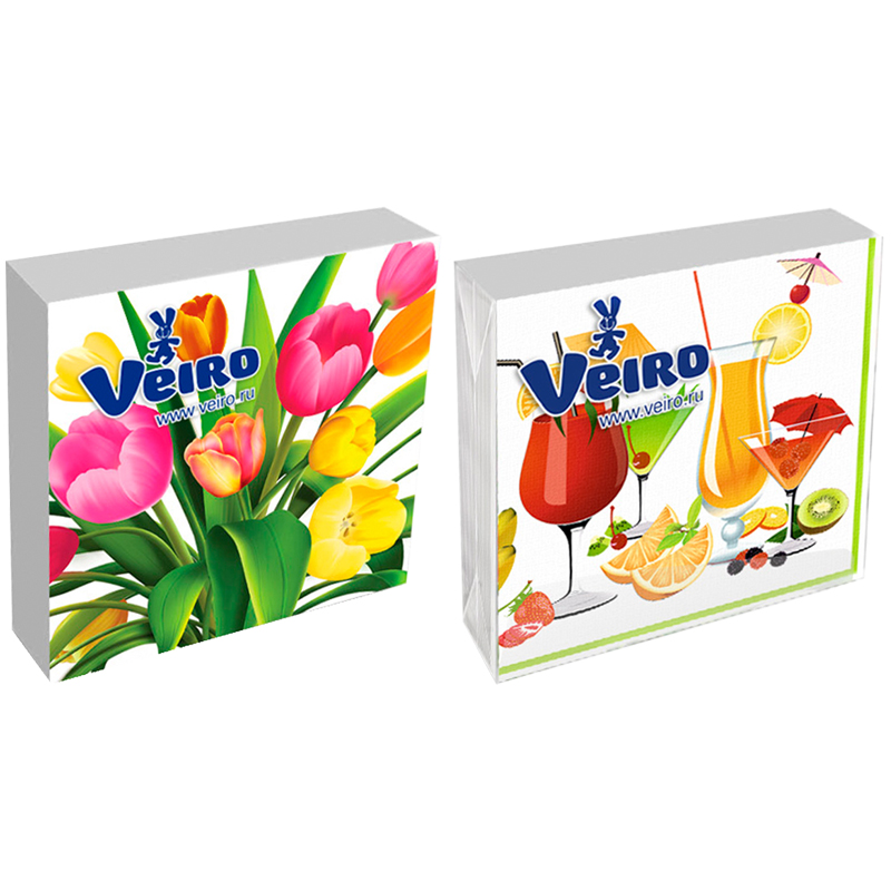 Салфетки 24*24см 20л Veiro "Зима. Зимняя избушка"