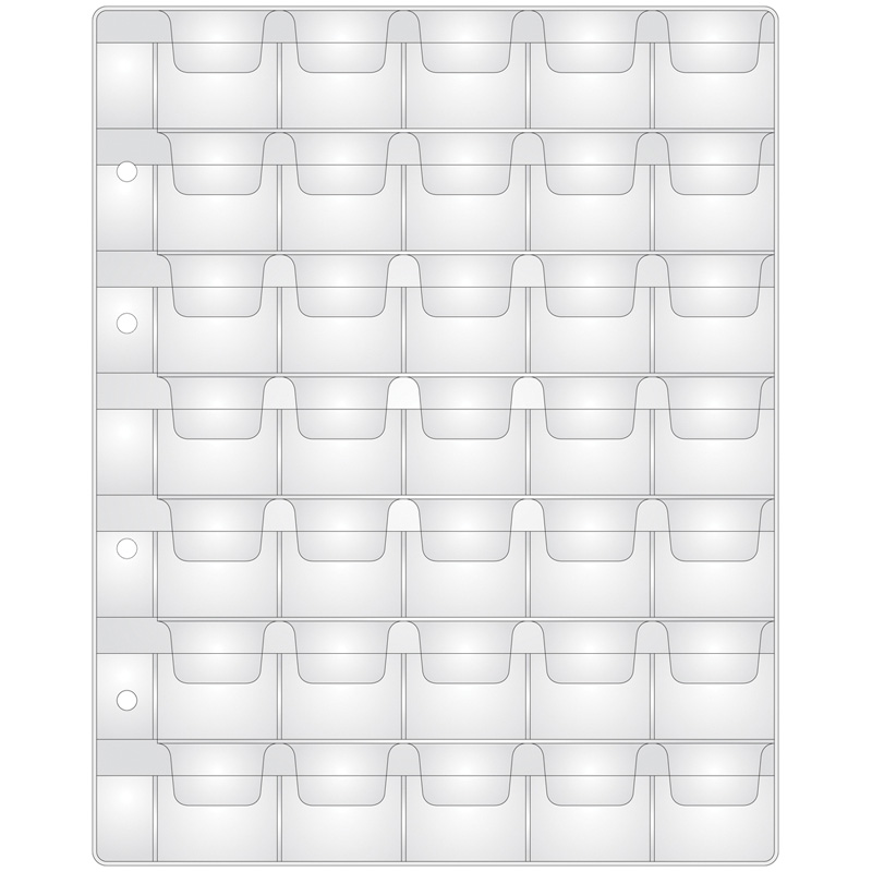 Лист для монет на 35 монет 35*35см 120мкм для Optima 1шт