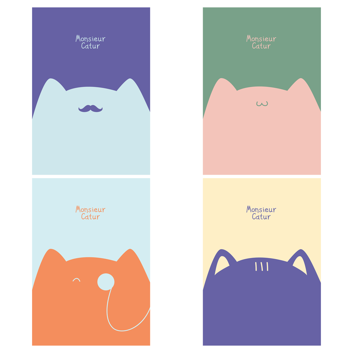 Тетрадь А5 40л кл MESHU "Mr. Cat" матовая ламинация, выборочный лак, ЕВРО