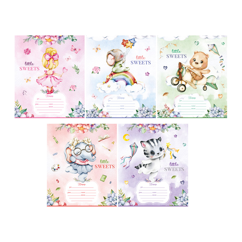 Тетрадь 12л., клетка ArtSpace "Рисунки. Little sweets", эконом