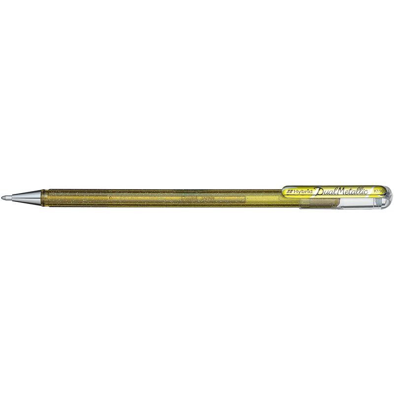 Ручка гелевая хамелеон PENTEL золото 1.0мм Hybrid Dual Metallic 1/12