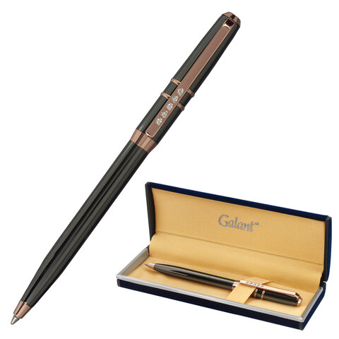 Ручка подарочная GALANT "SFUMATO GOLD", корпус металл, детали розовое золото, узел 0,7 мм, синяя