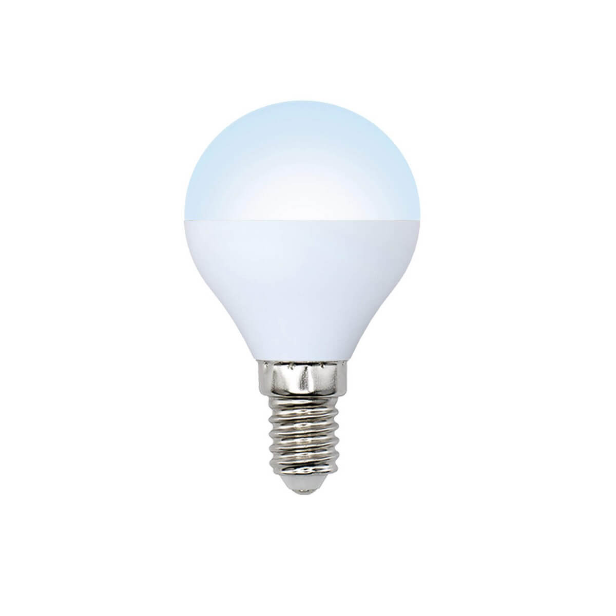 Volpe LED-G45-6W/NW/E14/FR Шар белый матовый лампа