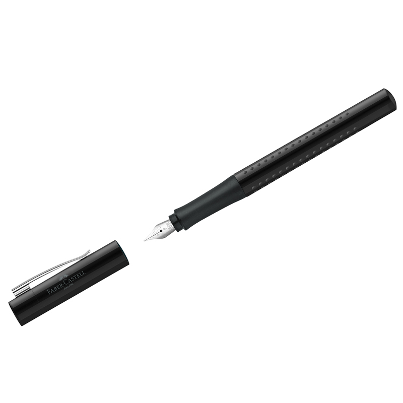 Ручка перьевая FABER-CASTELL Grip 2010, синяя, 0,75мм, трехгран, корпус черный