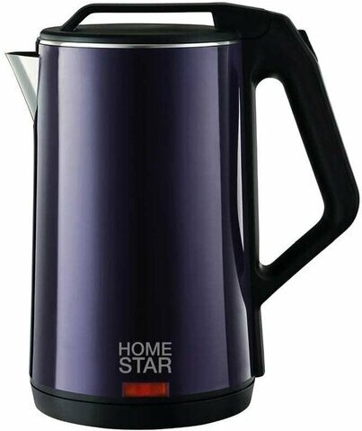 Чайник Homestar HS-1036 (1,8 л) фиолетовый, двойной корпус, мощность 1500ВТ 