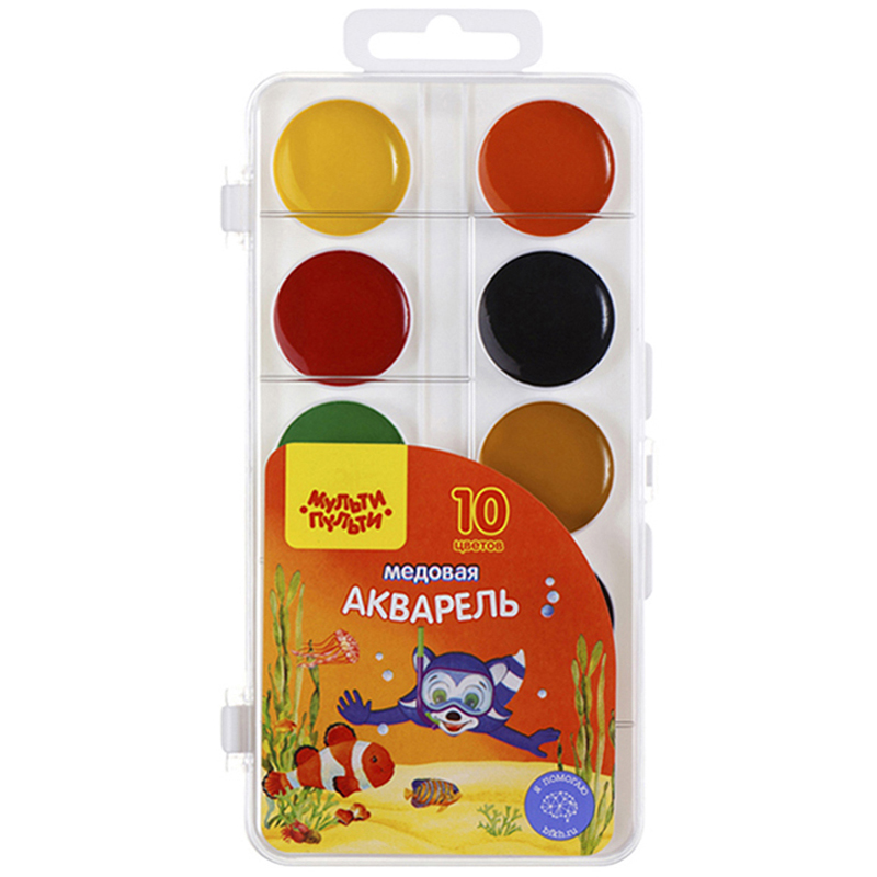 Акварель 10цв ЕНОТ В КРАСНОМ МОРЕ без кисти