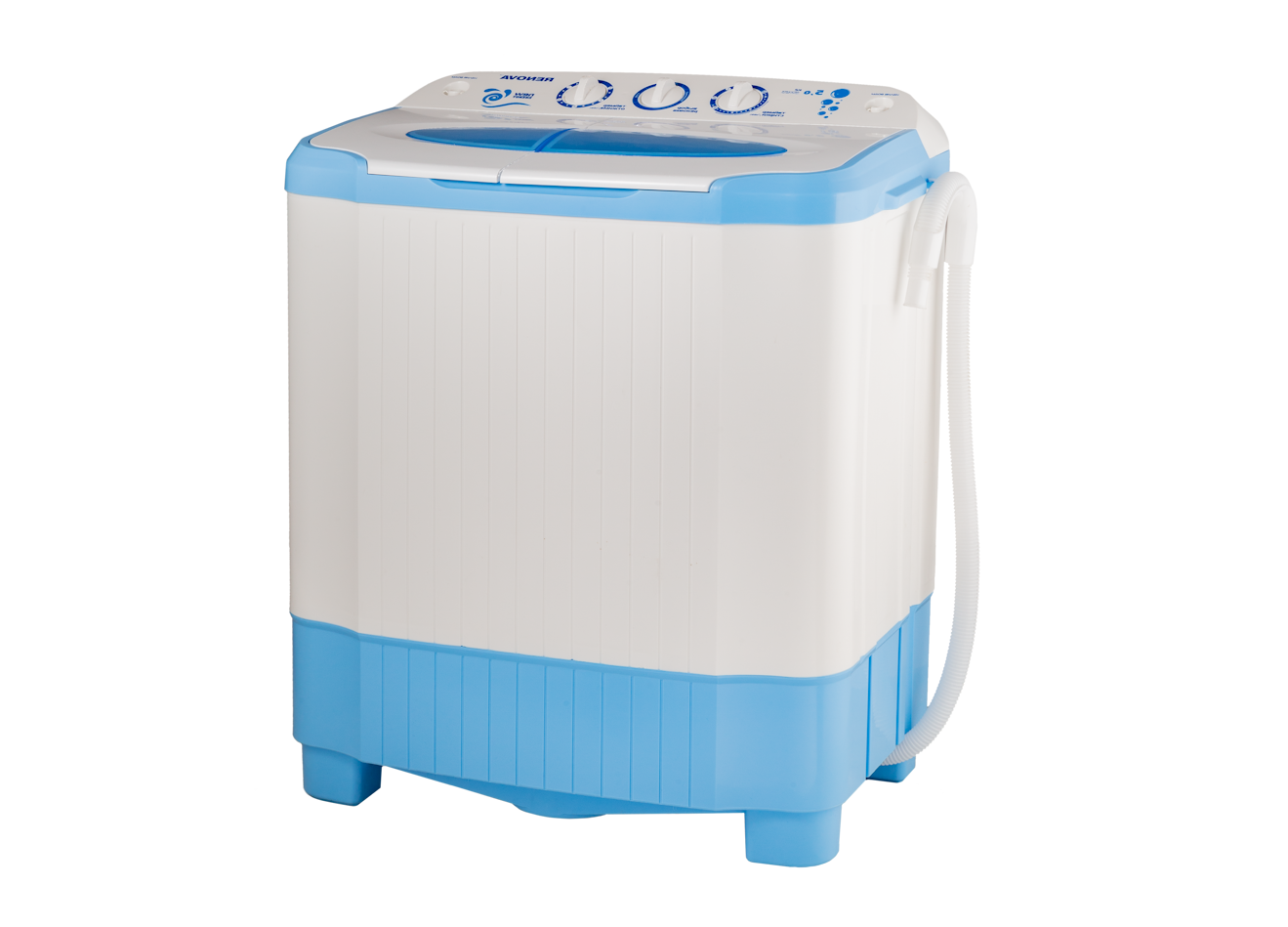 Стиральная машина Renova WS-50 PET, стирка 5кг, отжим 4.5 кг,1350 об/мин, размер65 см x76 см x 39 см