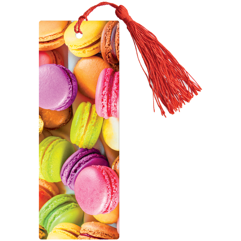 Закладка для книг 3D с линейкой ArtSpace Макаруны