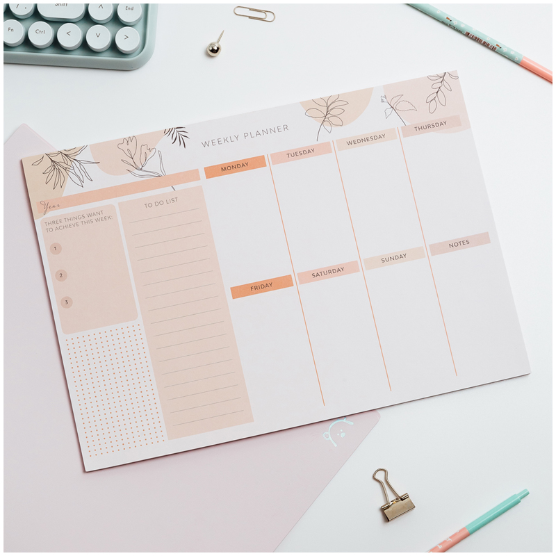 Планер на неделю MESHU 297*210 мм (А4), 30л., "Terracotta", на склейке