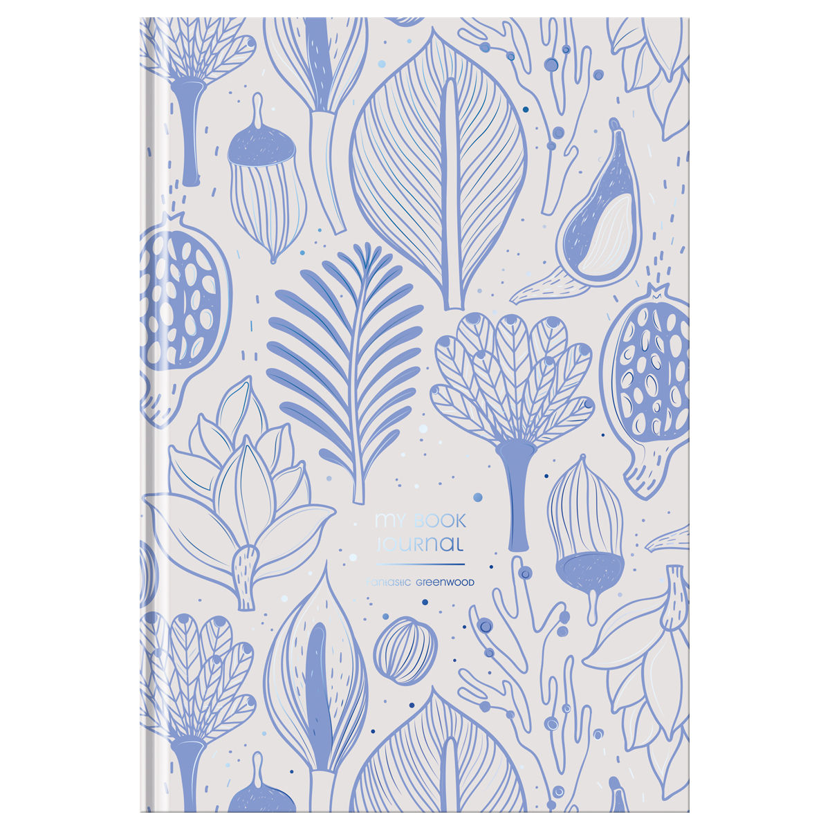 Ежедневник недатированный А5, 136л., 7БЦ BG "Fantastic greenworld", матовая ламинация, тиснение фоль