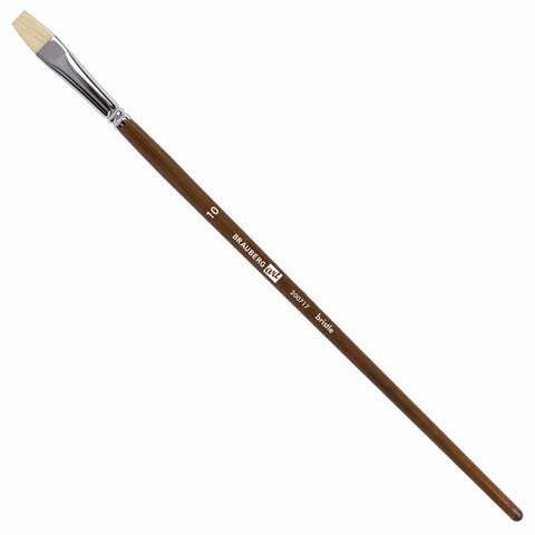Кисть ЩЕТИНА плоская №10 BRAUBERG худож.проф 