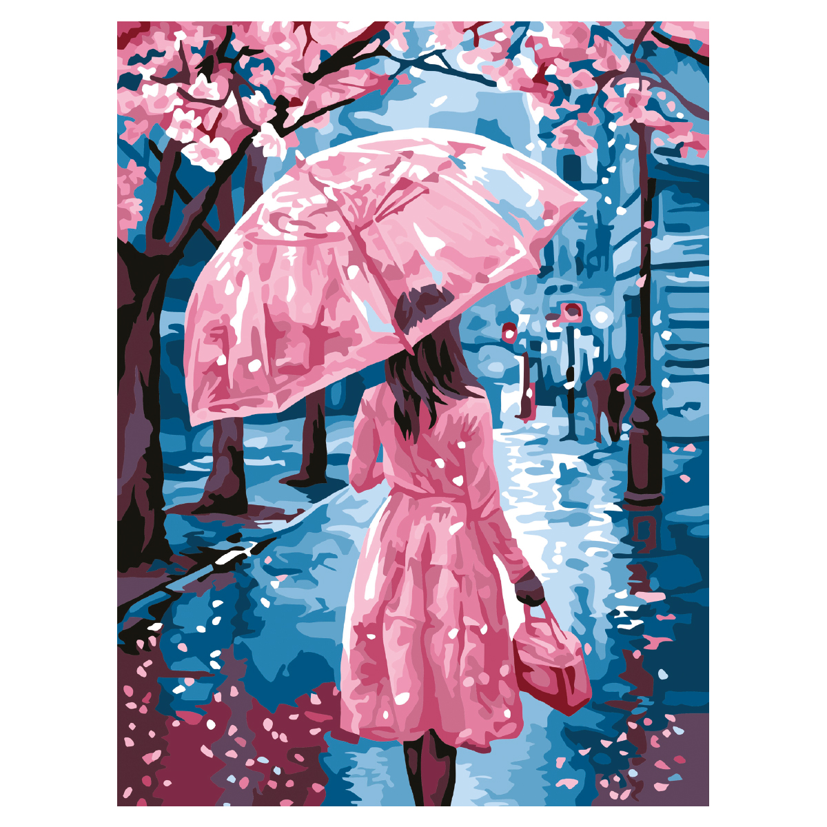 Картина по номерам на картоне ТРИ СОВЫ "Весенний вечер", 30*40, с акриловыми красками и кистями