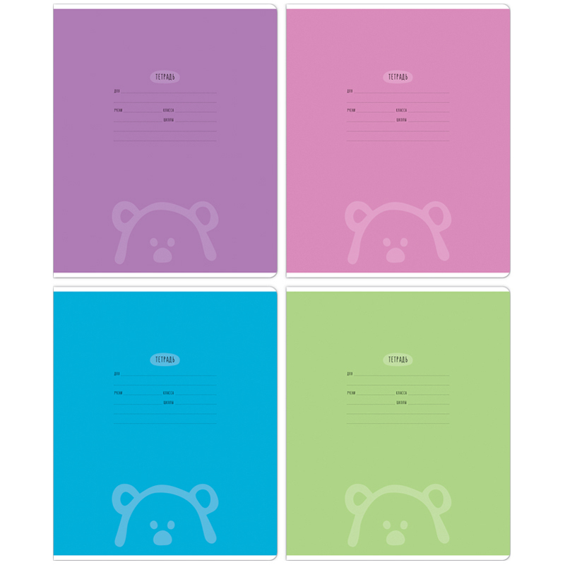 Тетрадь 12л., косая линия MESHU "Оne-colored"