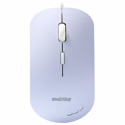 Мышь Smart Buy 288 сиреневая беззвучная, с подсветкой, проводная USB 