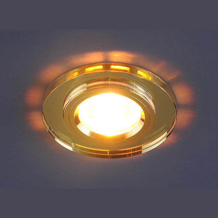 Точечный свет HS-8060 MR16 золотой/прозрачный круг